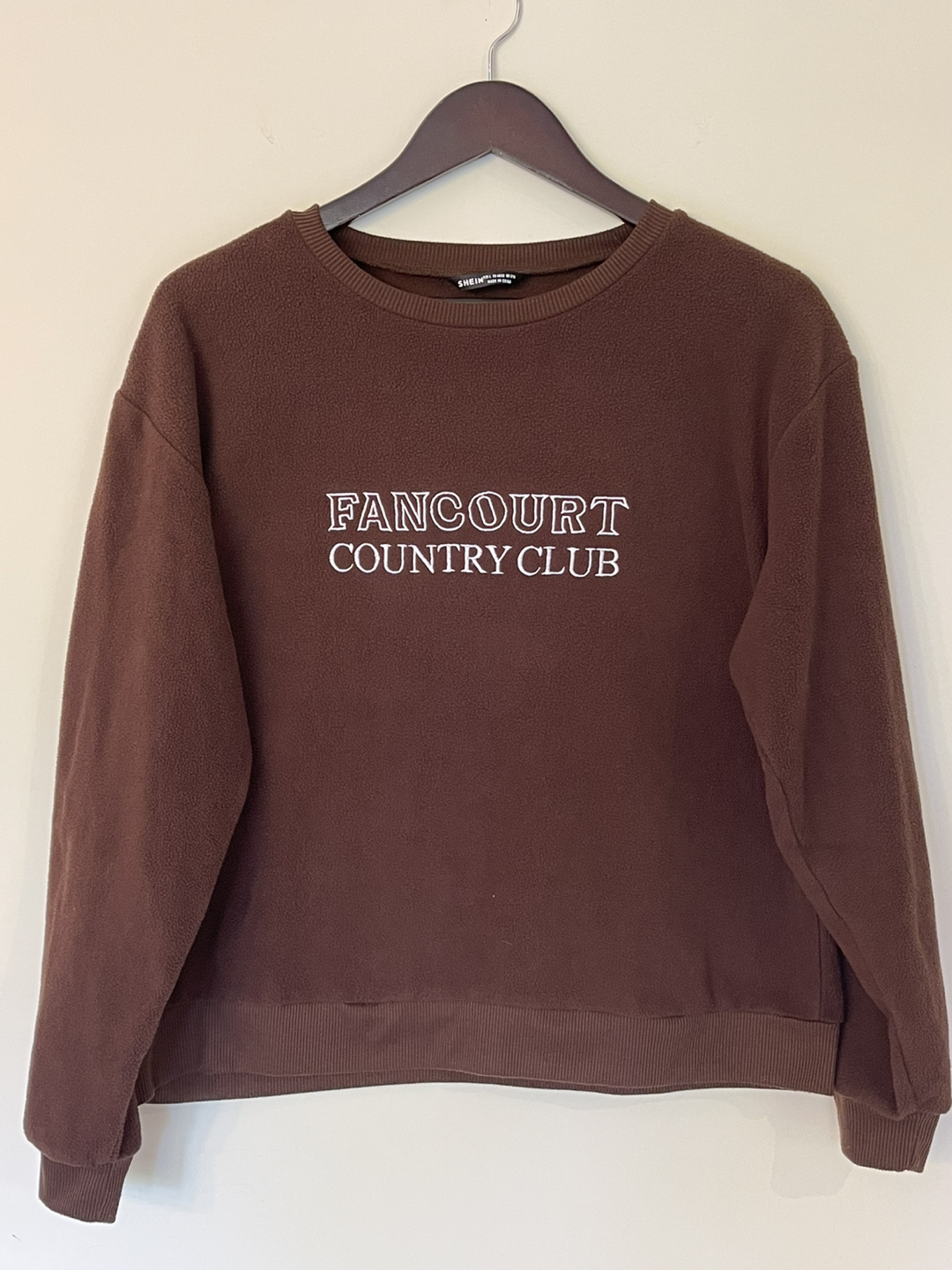 Women’s Brown Fleece Sweatshirt size M/L 8-10 thumbnail