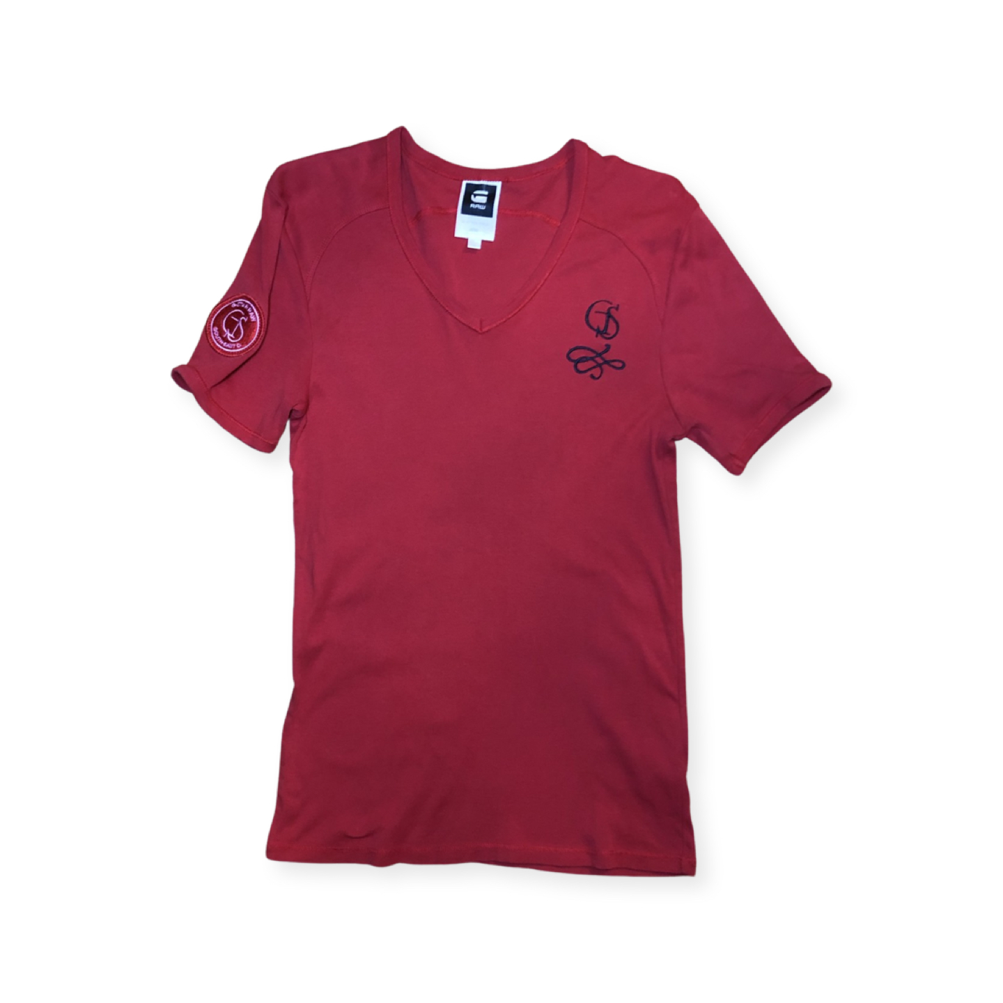 Men’s Red V-Neck T-Shirt