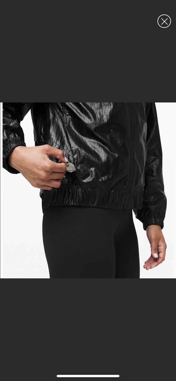 New lululemon black jacket with hood image indicator(3)