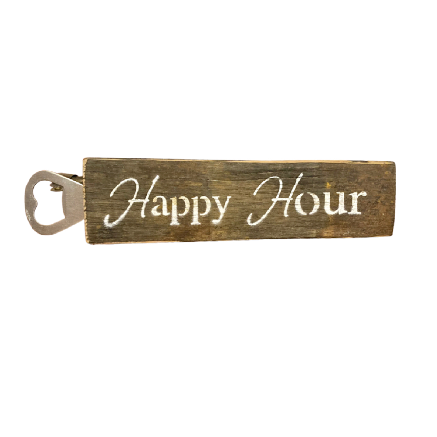 Wood bottle opener