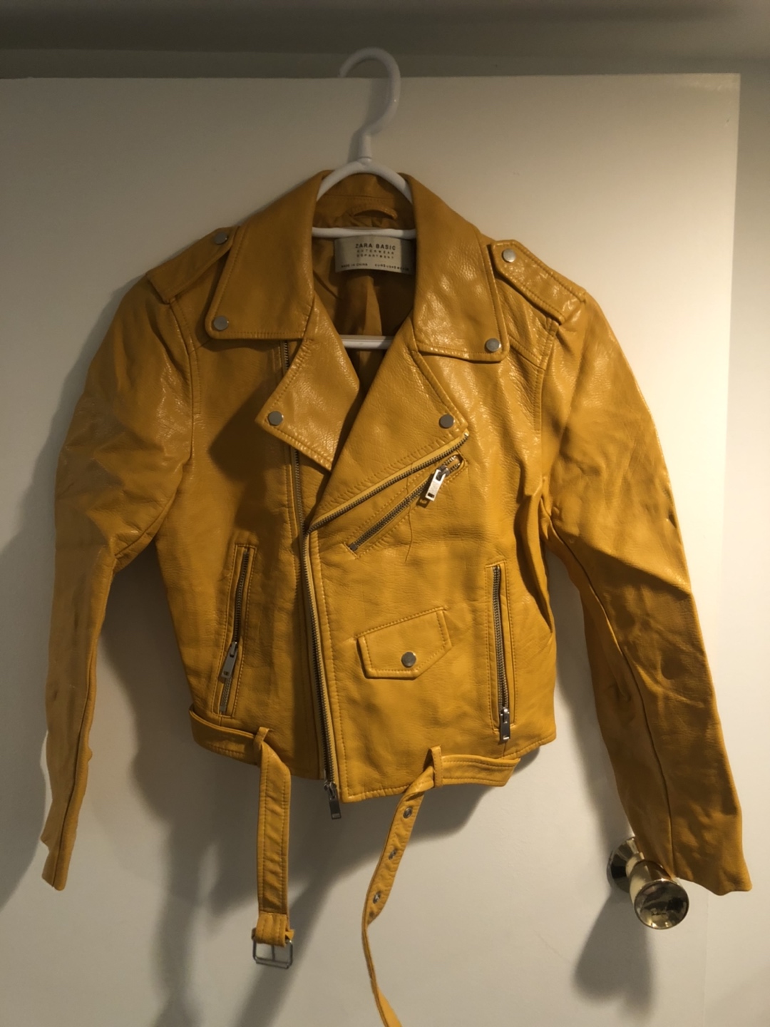 Zara faux leather jacket