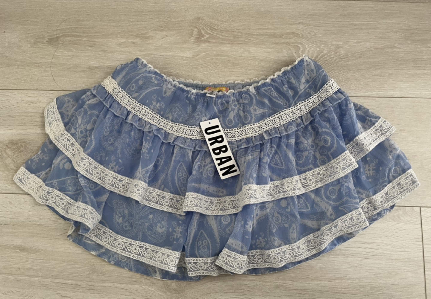 Moving Sale: Urban Outfitters Blue Skirt in Large (Tag on) thumbnail