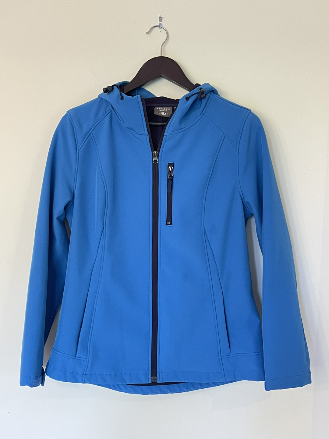 Women’s Blue Fleece Lined Raincoat size Med thumbnail