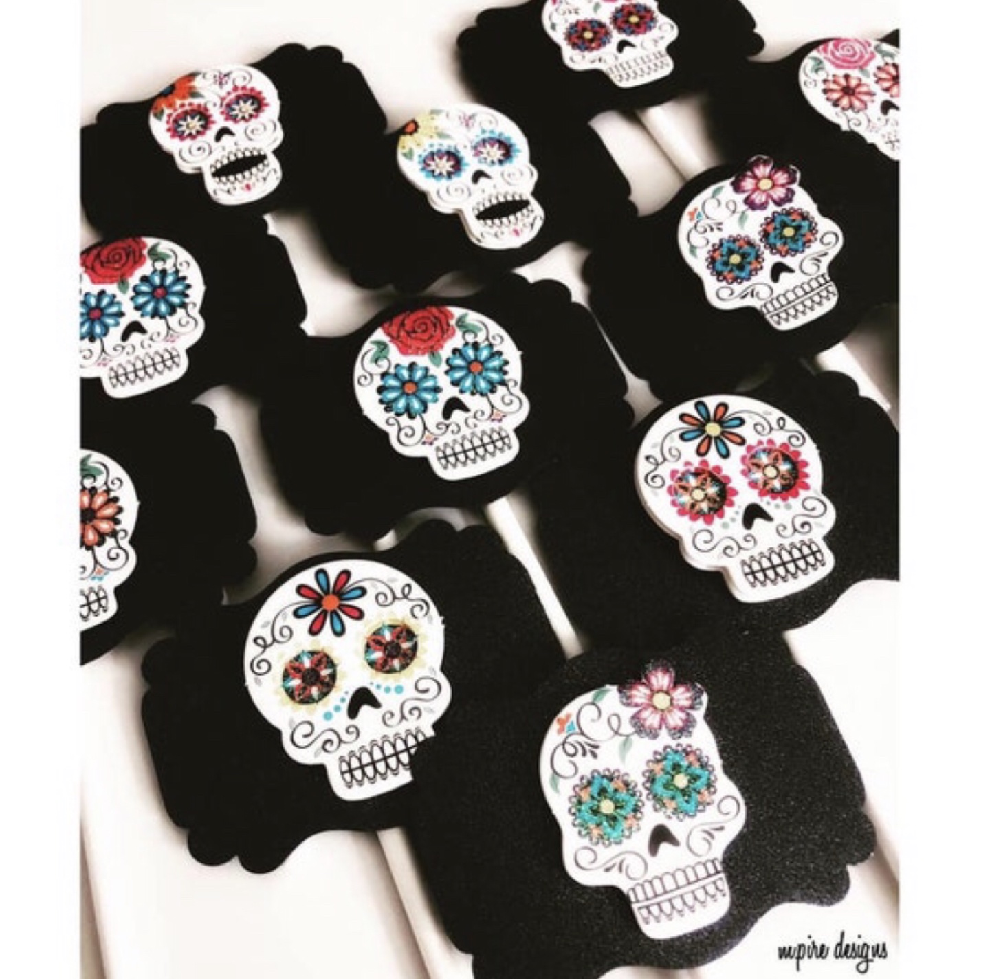 Day of the Dead Cupcake Toppers