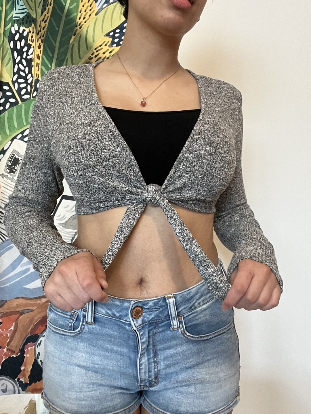 Garage Tie Up Crop Top