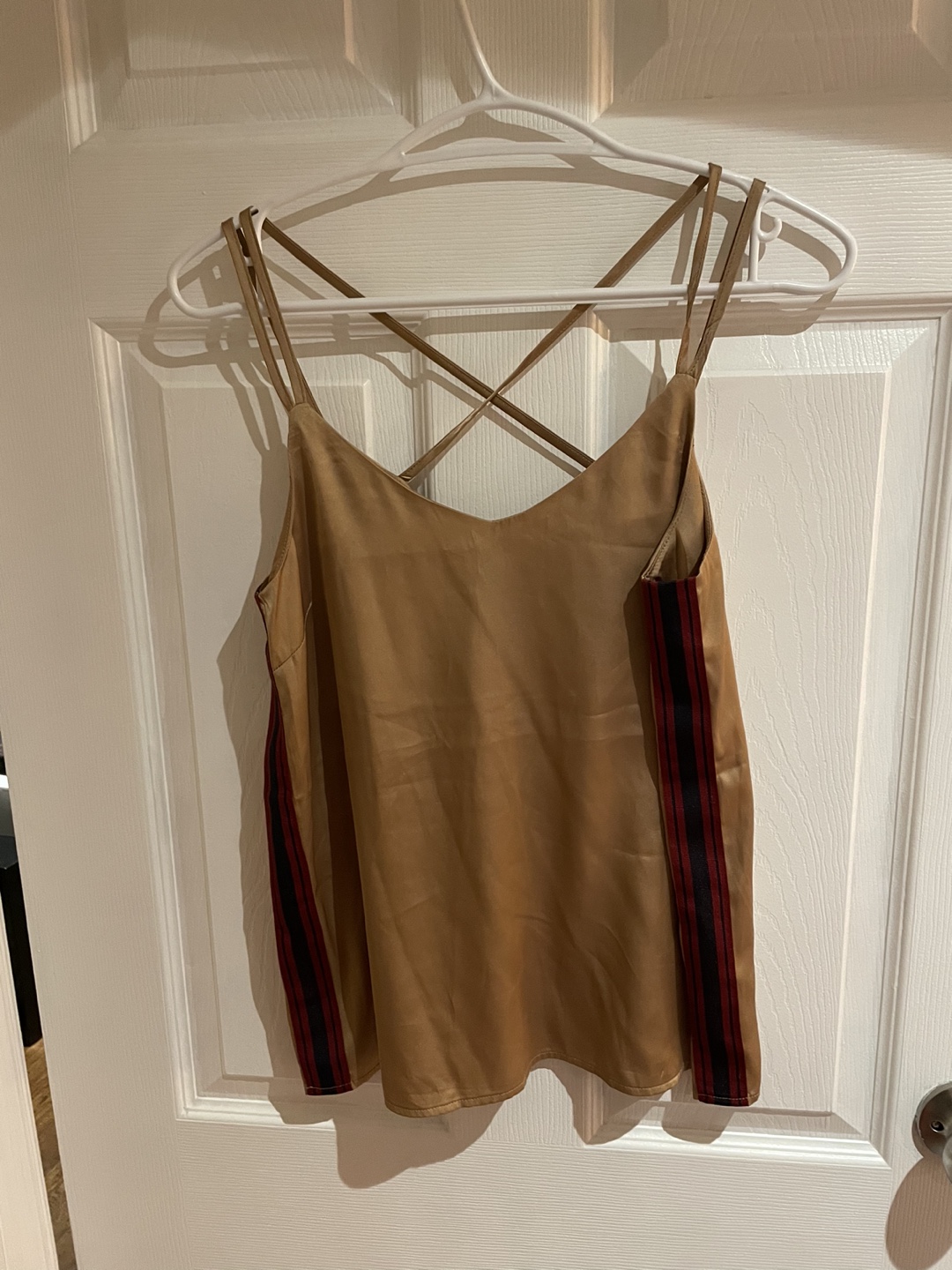 Satin gold cami