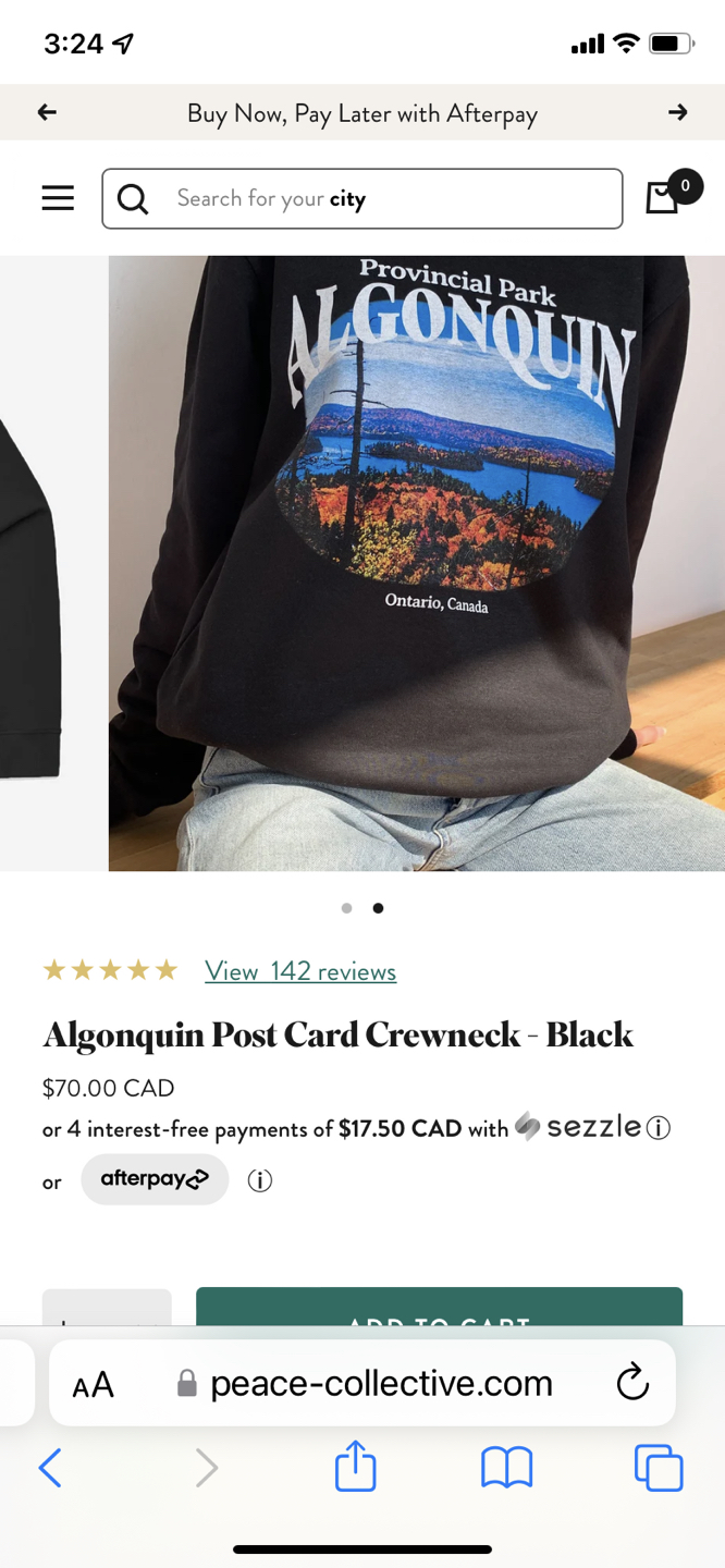 Algonquin sweater - peace collective thumbnail