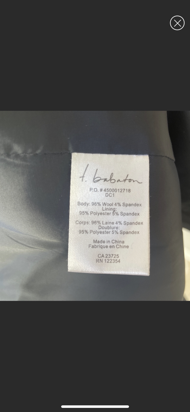 Aritzia babaton navy blazer size 0 image indicator(2)