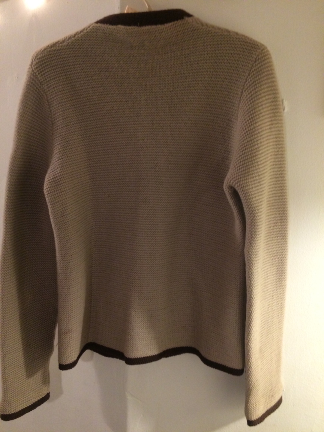 Vintage zippered wool cardigan image indicator(3)