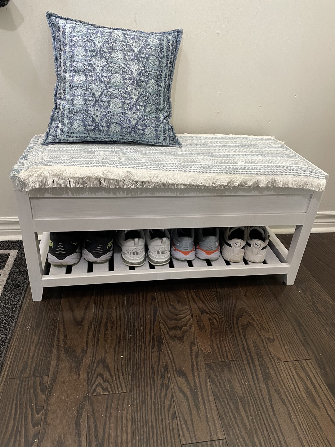 Bench with Shoe Rack - photo 3