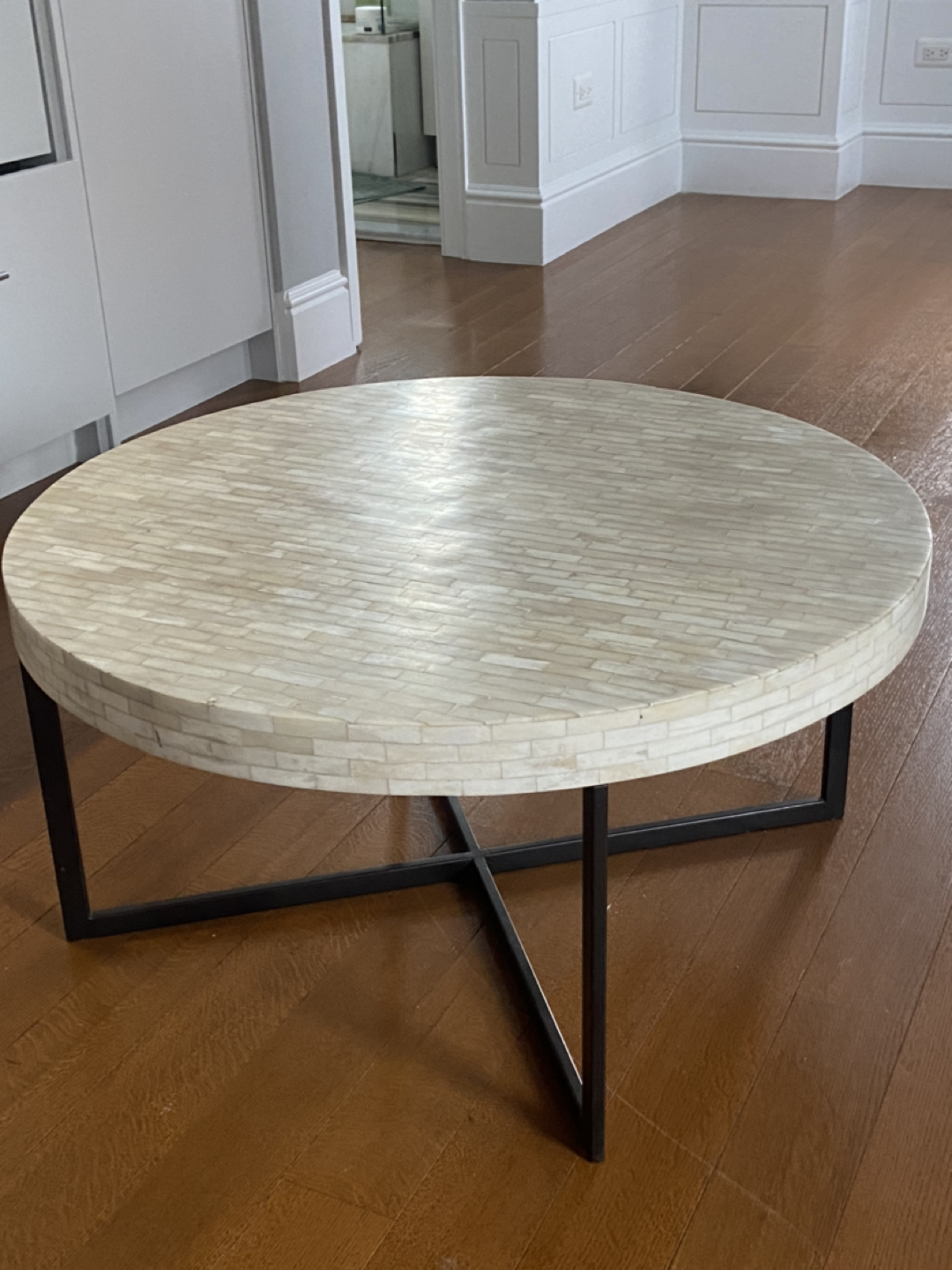 West elm bone coffee table