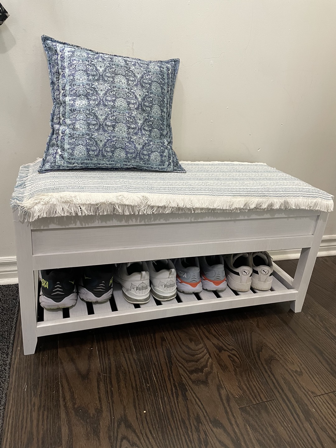 Bench with Shoe Rack - photo 2