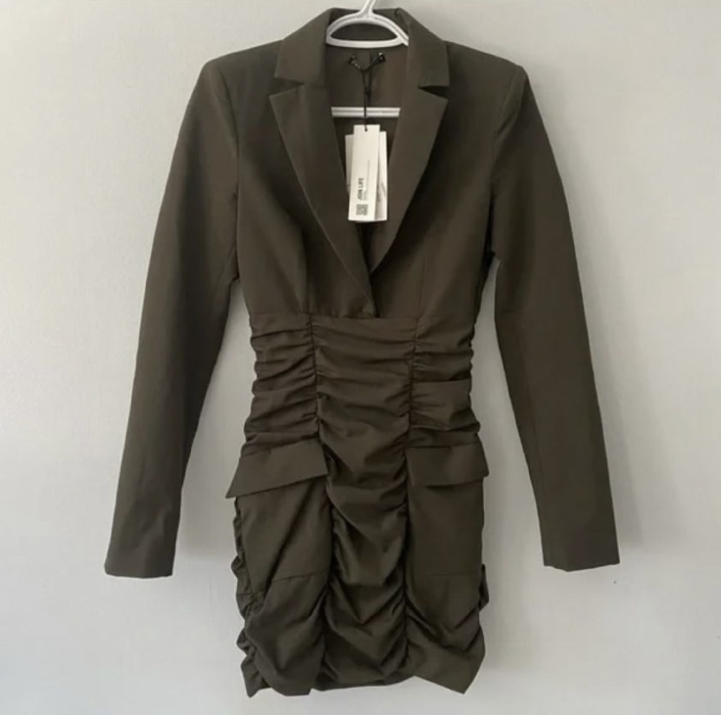 Zara XS Rouched blazer dress thumbnail
