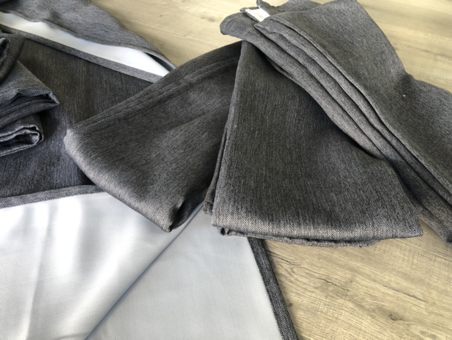 Ikea Dagöga Room-Darkening Curtains (6 panels, blue-grey) - photo 5