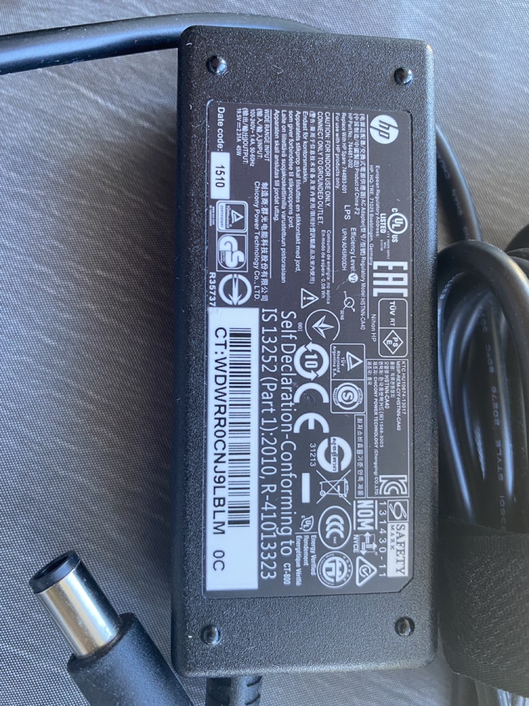 New Genuine HP CT-800 Power Adaptor for Laptops image indicator(2)