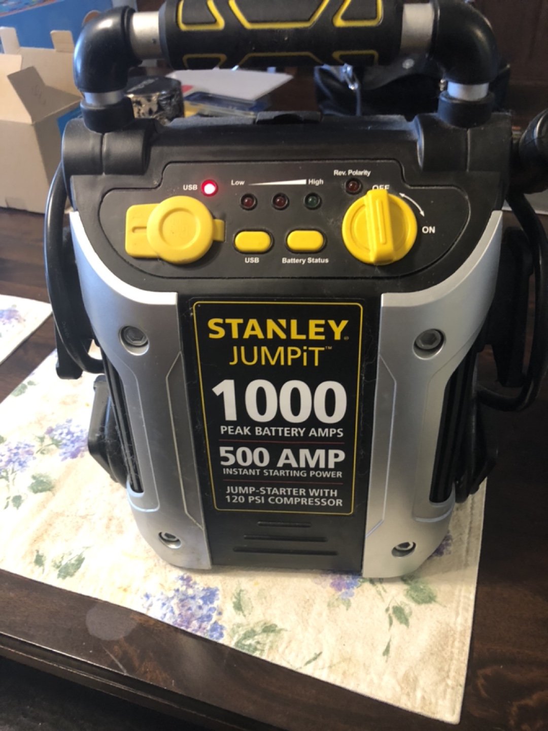 Jump starter with air compressor thumbnail