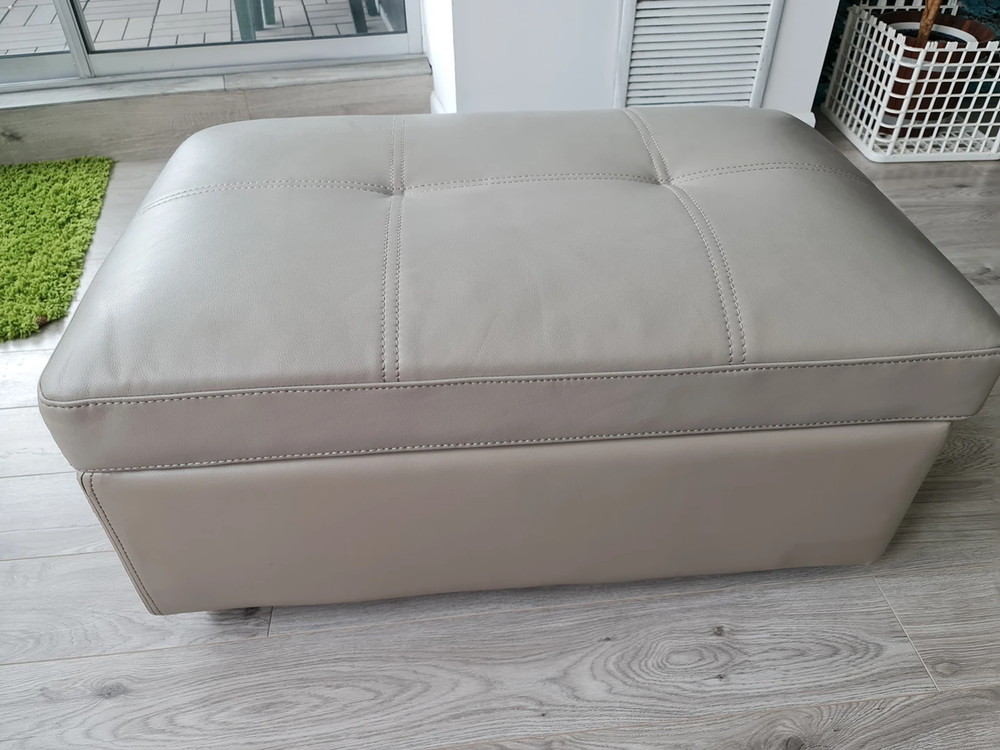 sectional sofa + bed with two stools and  storage ottoman - photo 4