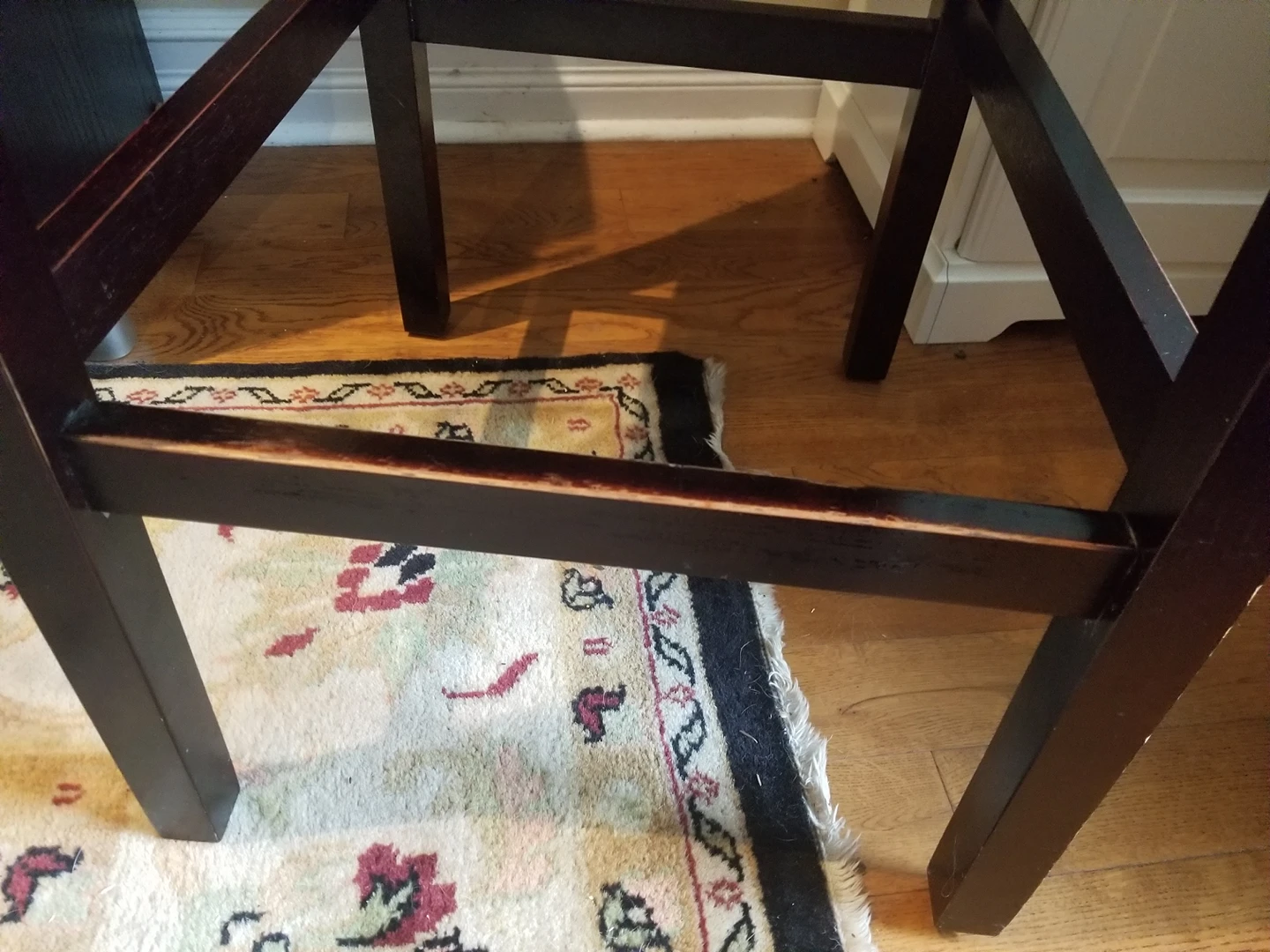 black vinyl counter height chair - photo 4