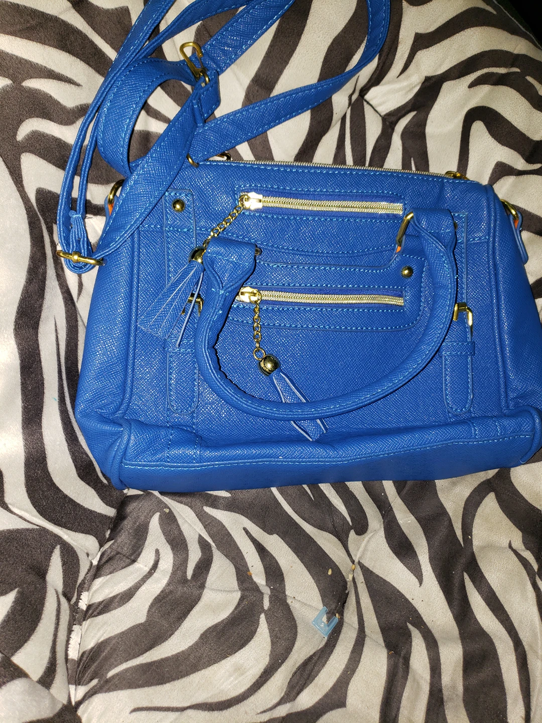 Electric Blue Purse with...