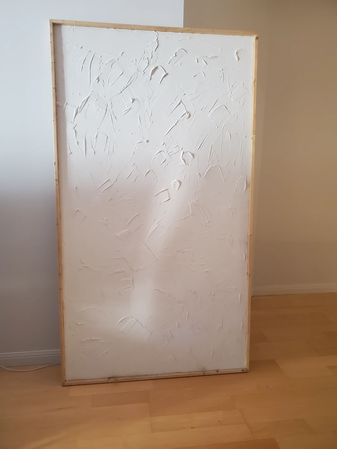 large white canvas - plaster art thumbnail