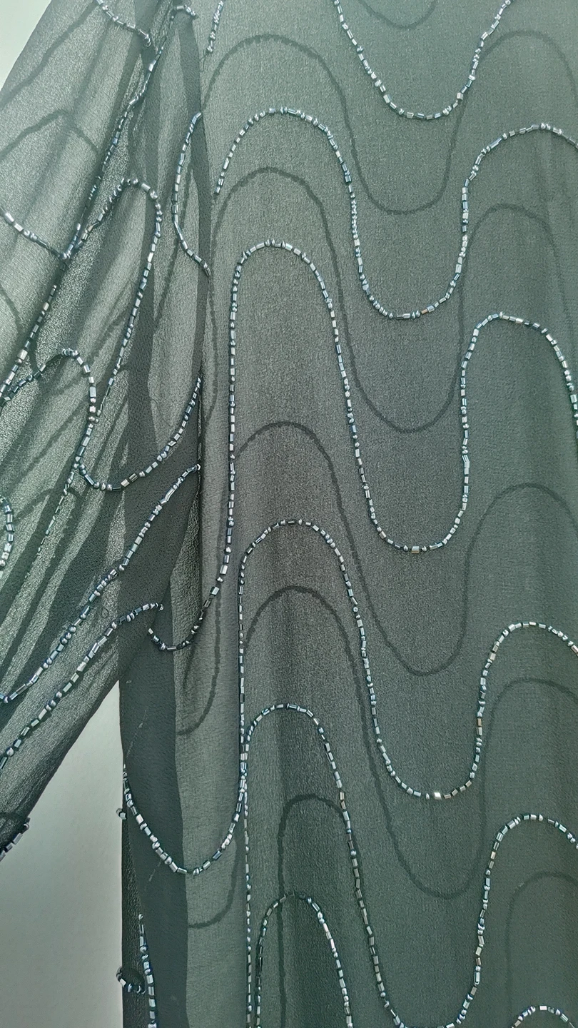 70's Sheer and Beaded Shawl - photo 2