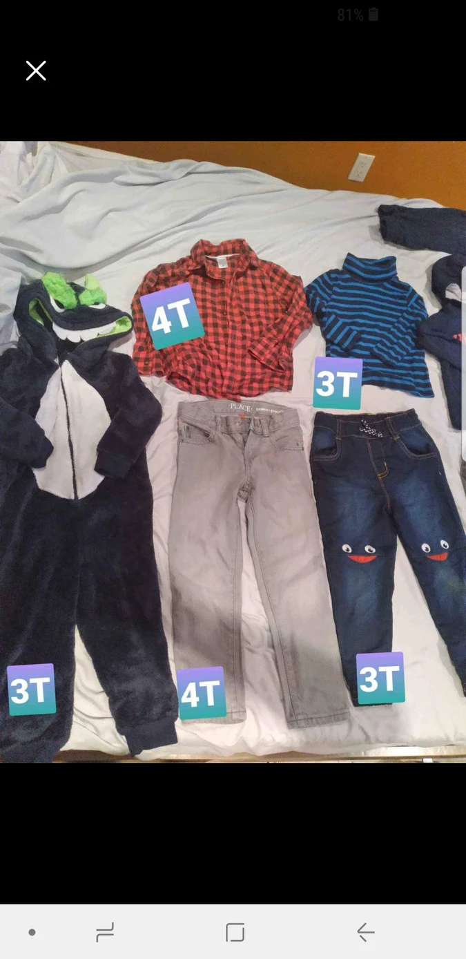 100 ITEMS: Boys clothes LOT, ranging from 3mos to 5T, mostly 2-4 thumbnail