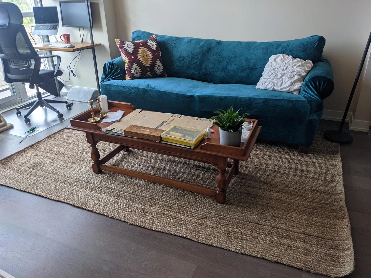 Suede Sofa Couch image indicator(2)