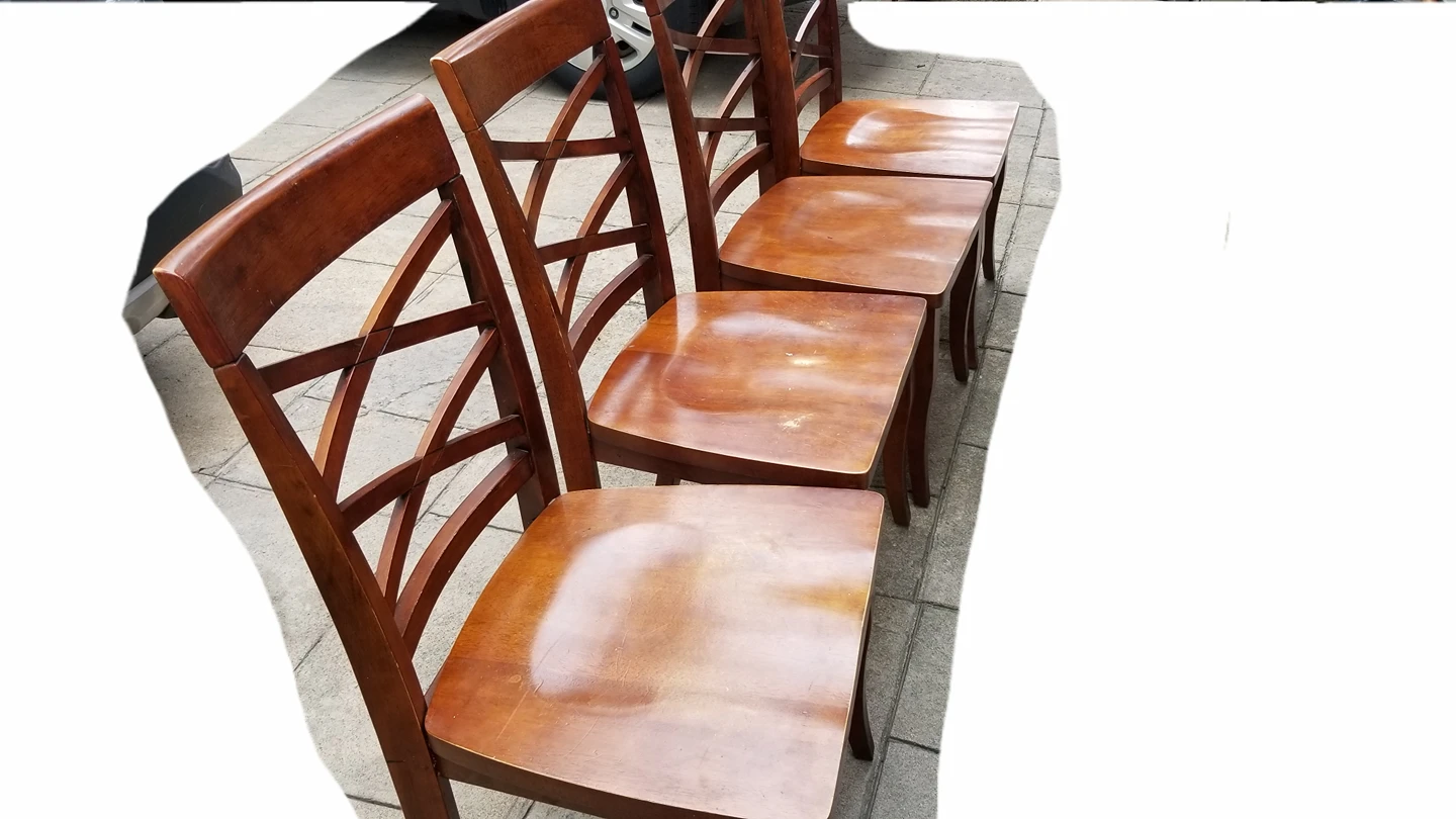 Solid Wood Dining Chairs. Set of 4 image indicator(3)