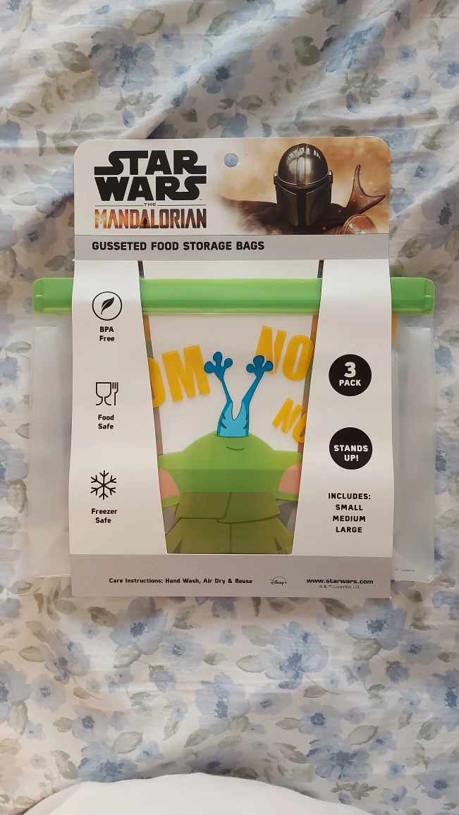 Star Wars The Mandalorian 3 Pack Gusseted Food Storage Bags thumbnail
