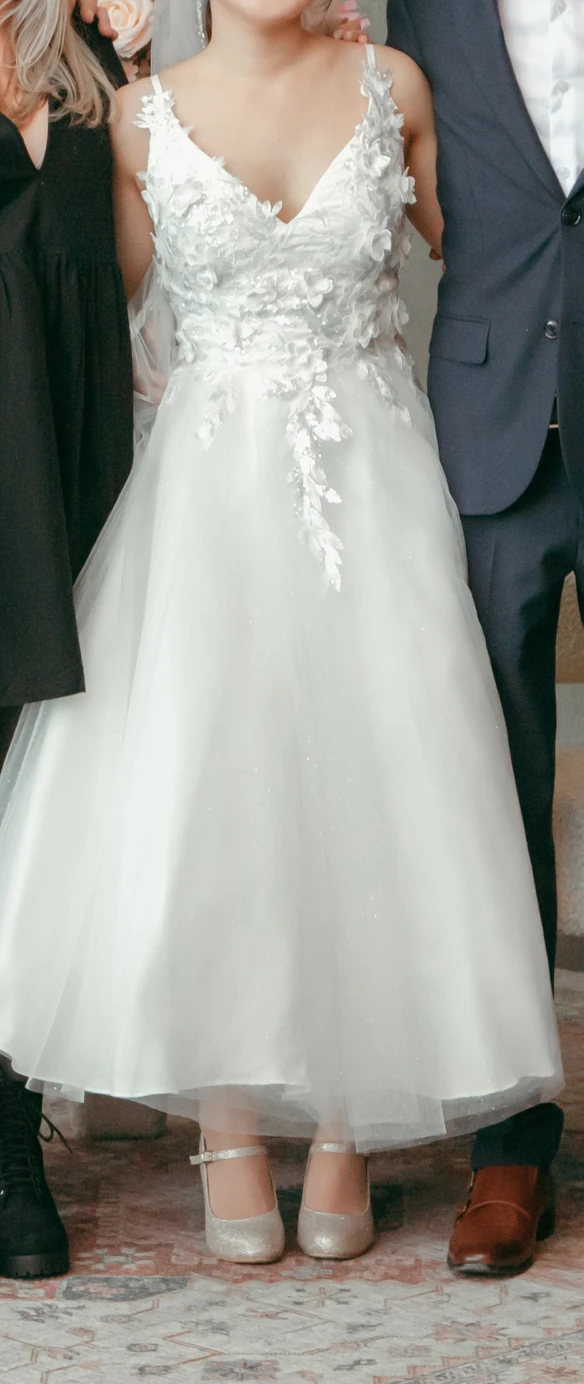wedding dress, mini dress - photo 4