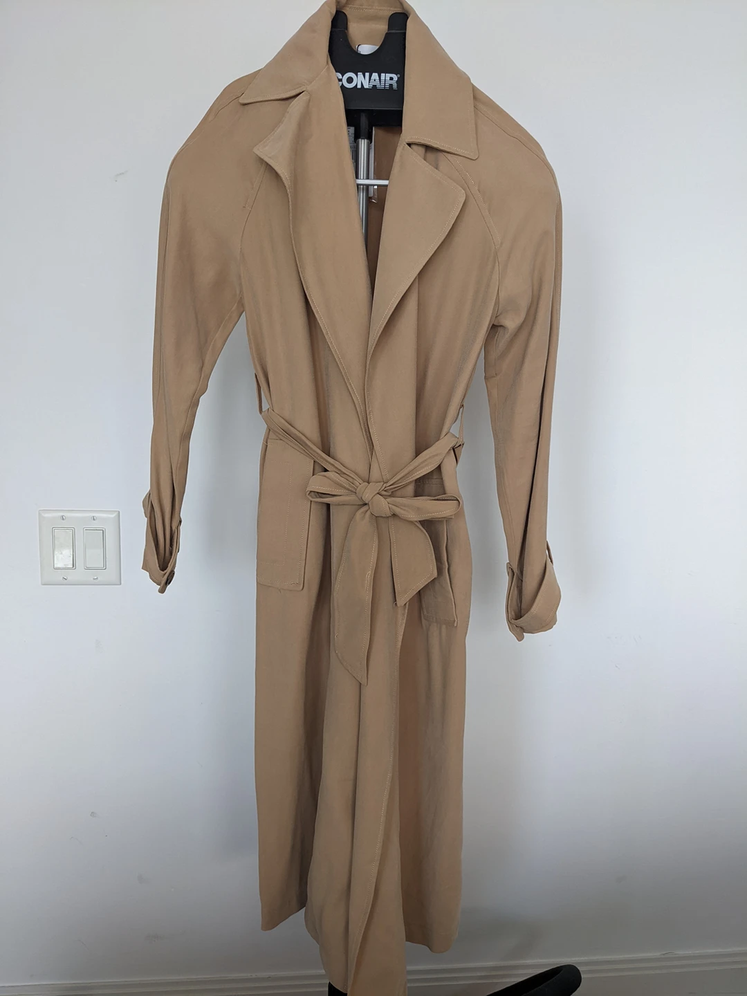 (Brand new) Mango flowy trench coat thumbnail