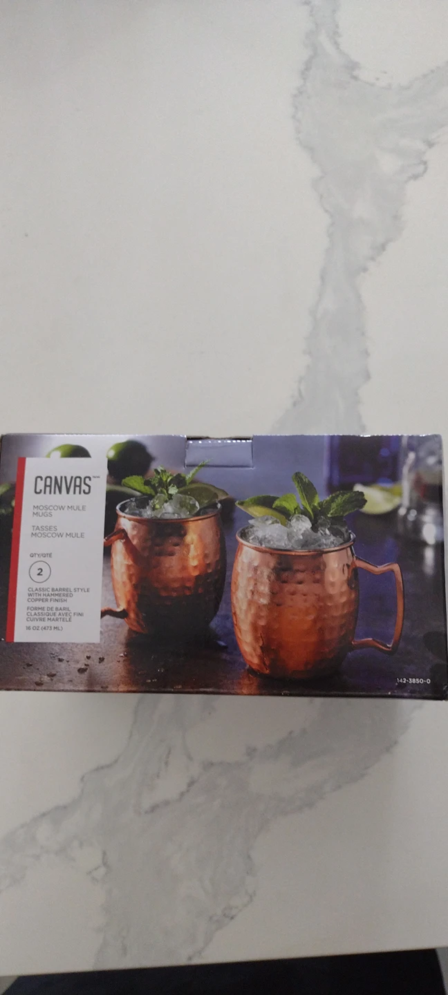 Canvas Moscow mule mugs thumbnail
