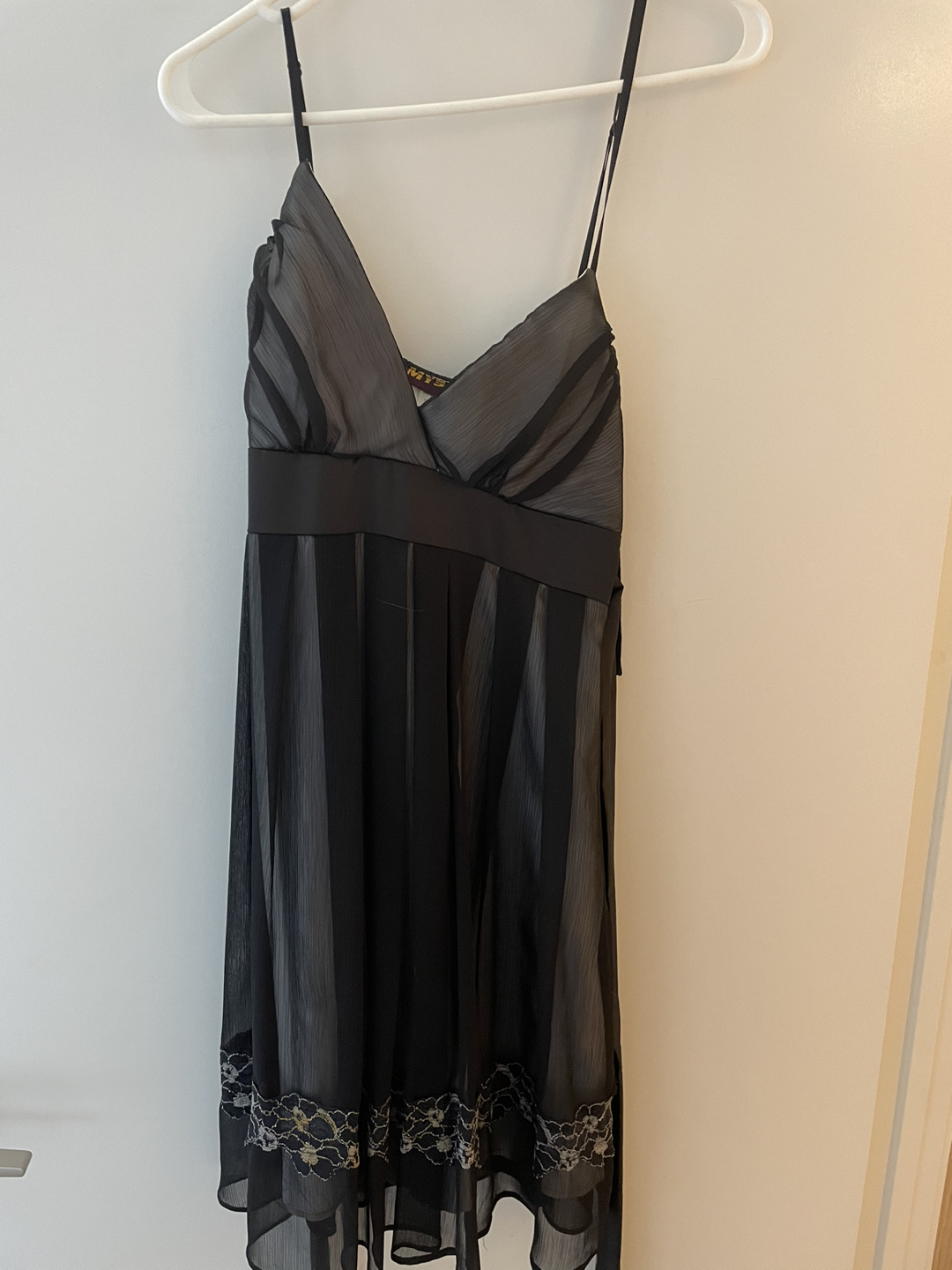 Black spaghetti strap dress