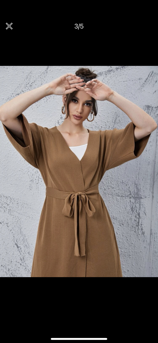 Camel Belted Cardigan size S thumbnail