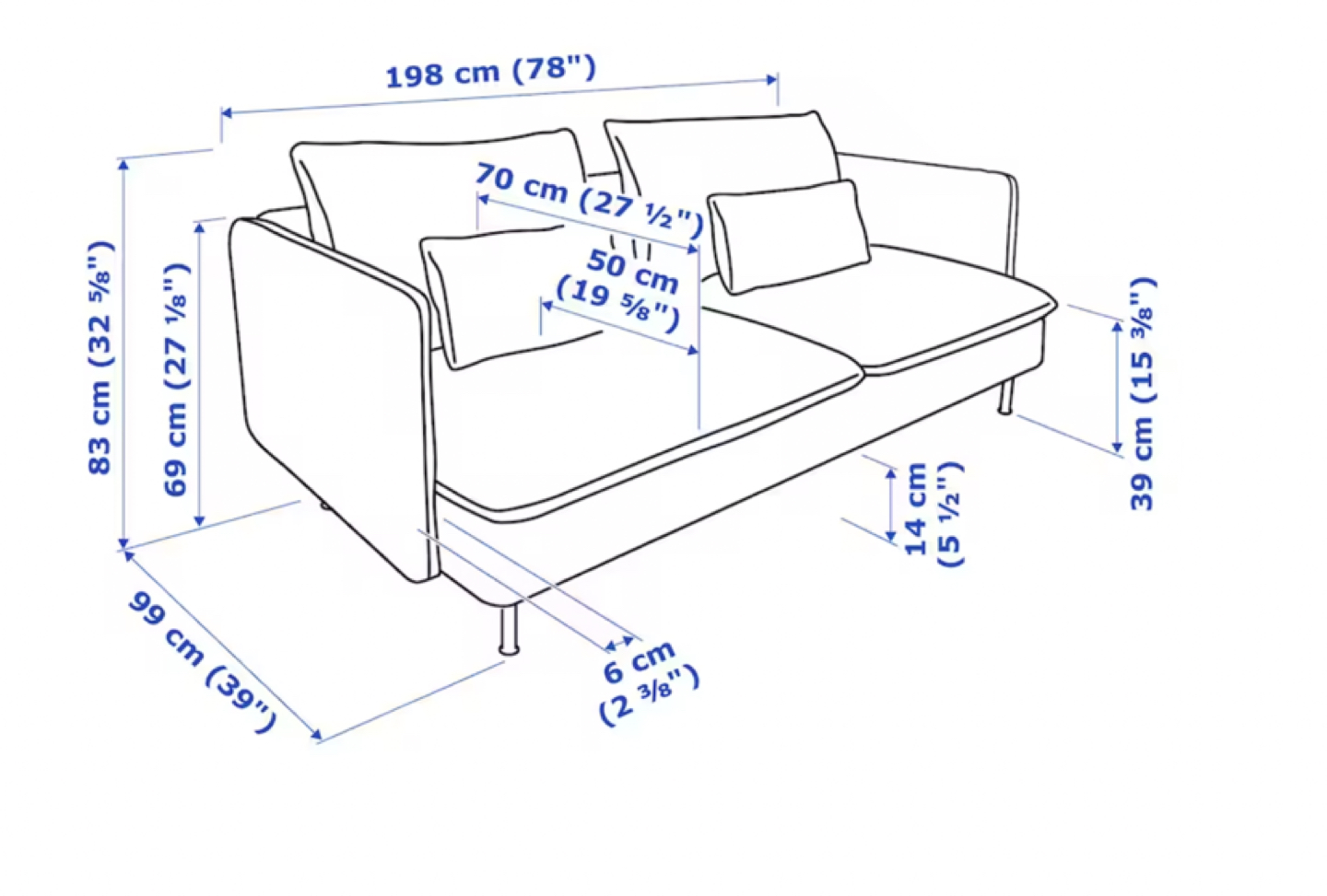 IKEA SODERHAMN 2 piece Sofa - photo 3