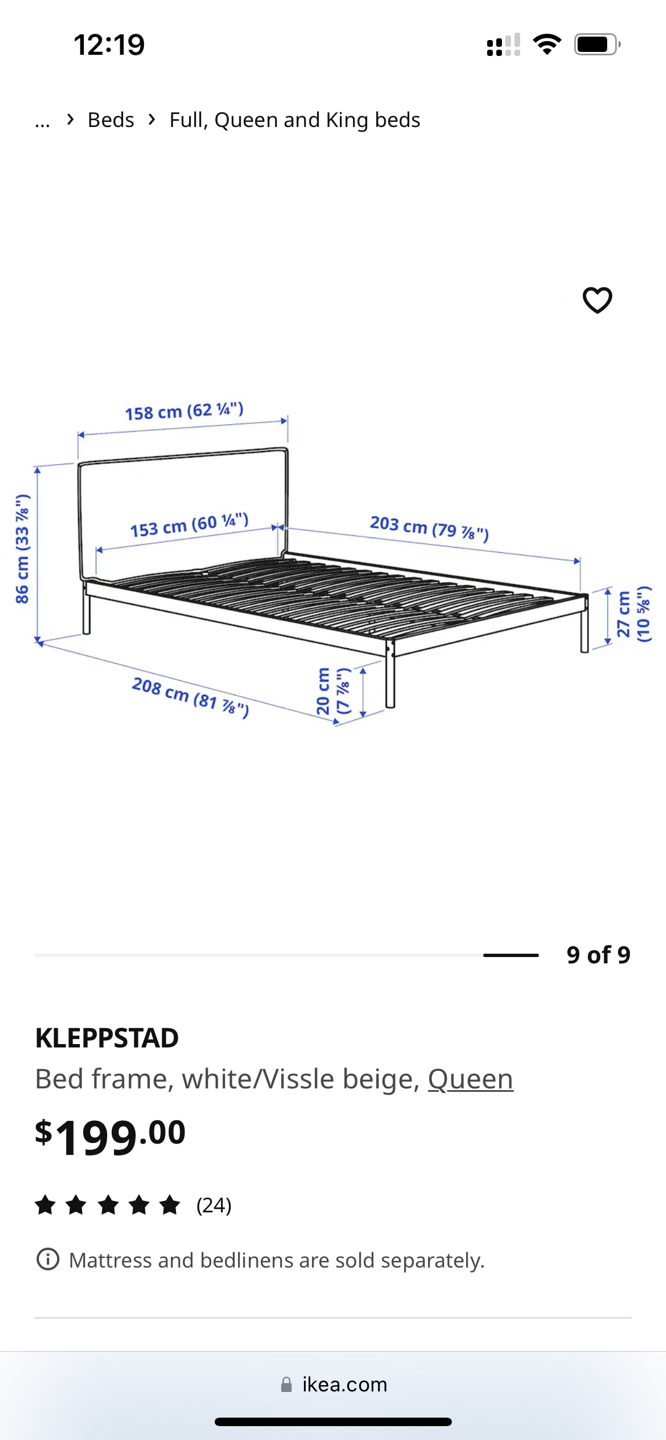 IKEA queen size bed frame - photo 2