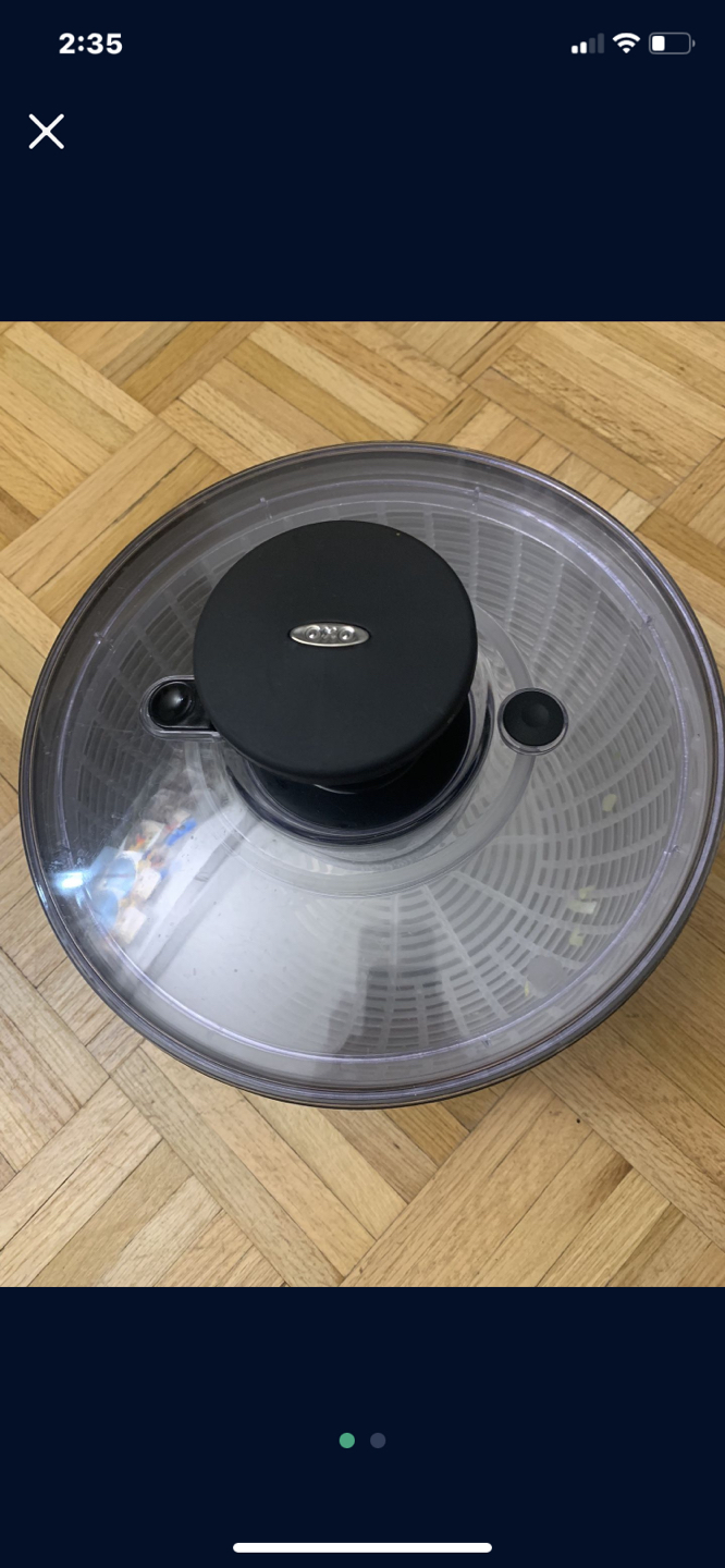 Oxo Stainless Steel Salad Spinner - photo 2
