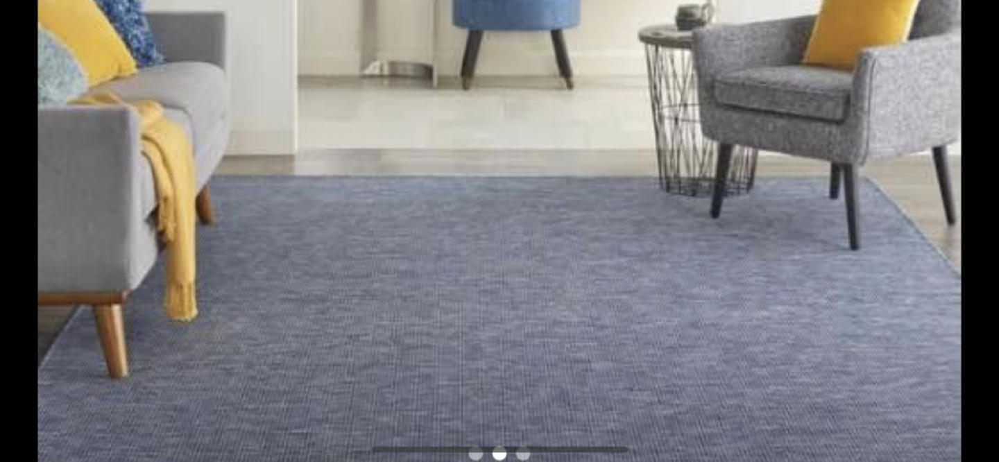 Brand new 9 by 12 rug blue thumbnail