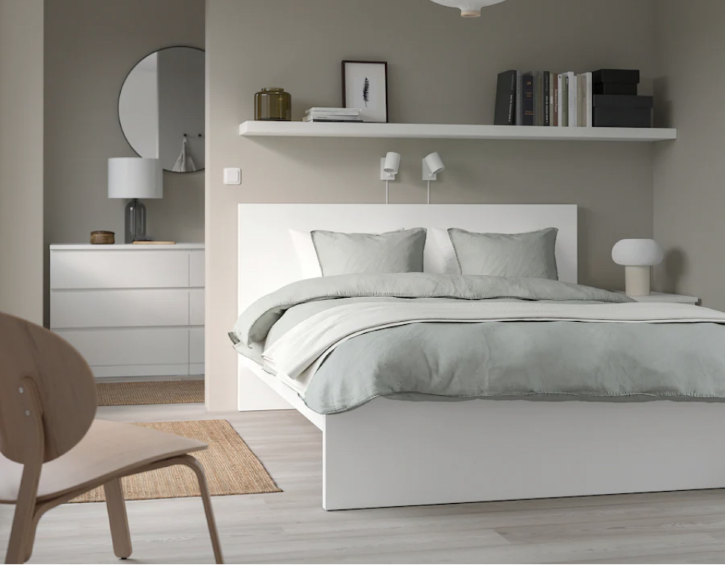 IKEA malm high bed Fran and centre support beam thumbnail