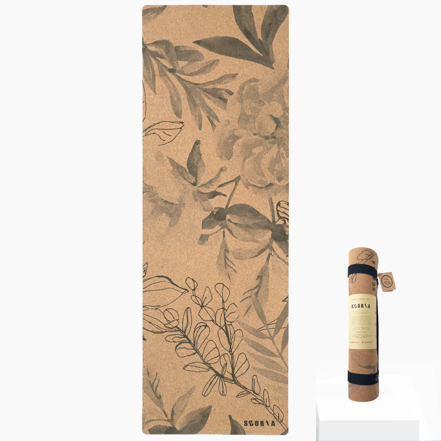 Scoria all cork yoga mat