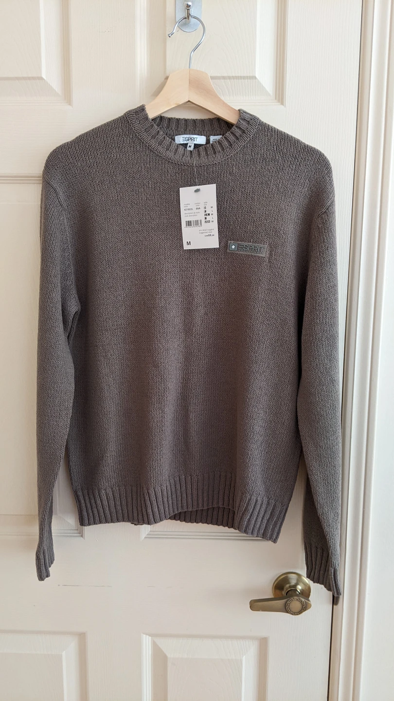 Esprit women's taupe sweater - size medium thumbnail
