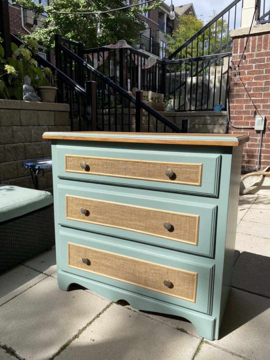 Refinished 3 Drawer Dresser