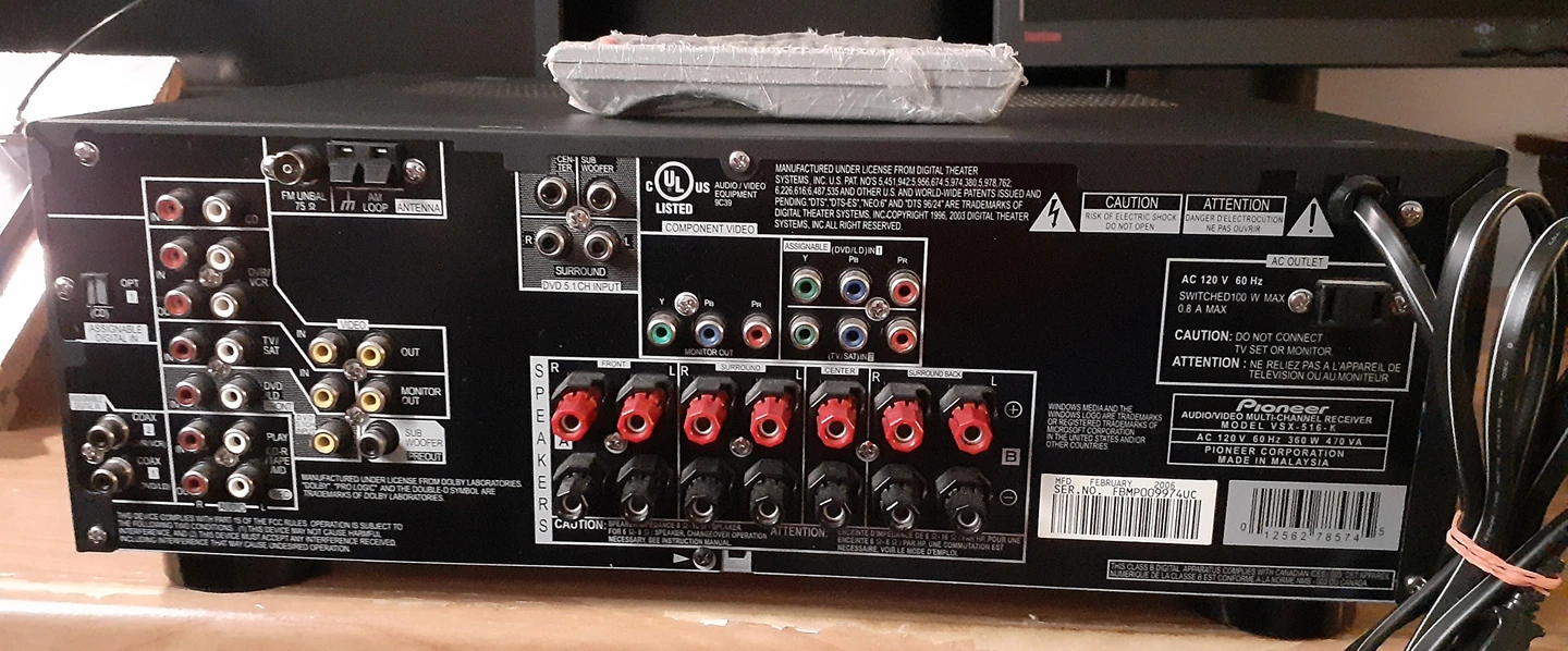 Pioneer VSX-516K Audio/Video Multi-Channel Receiver - photo 3