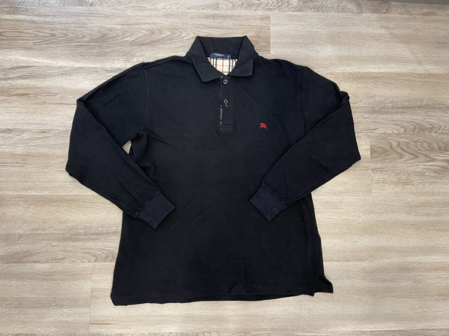 Vintage Burberry polo logo embroidered thumbnail