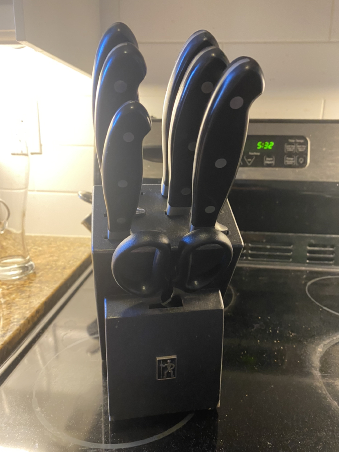 7-piece Henckels Stainless Steel Knife Set in Block