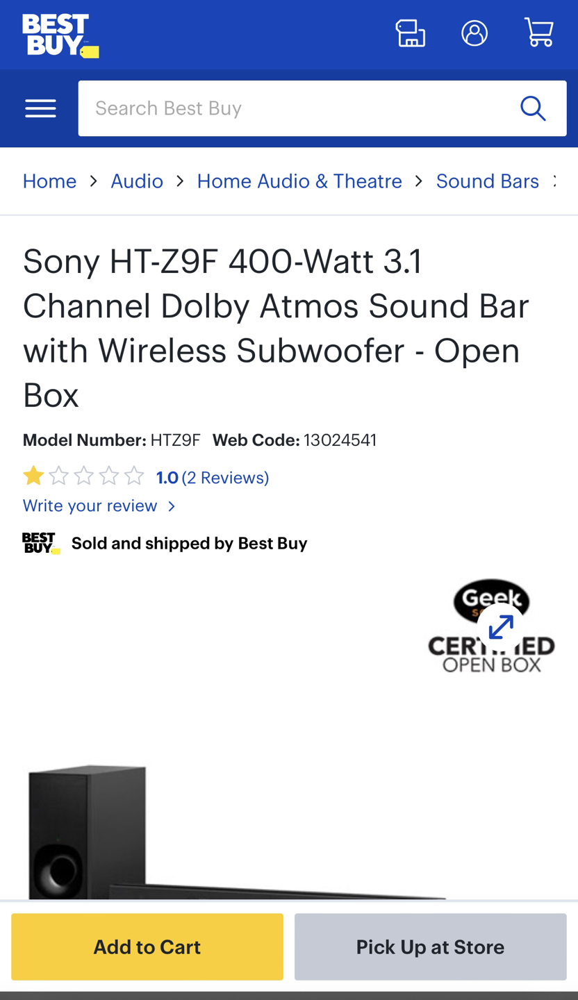 Sony Sound Bar with Wireless Subwoofer - photo 3