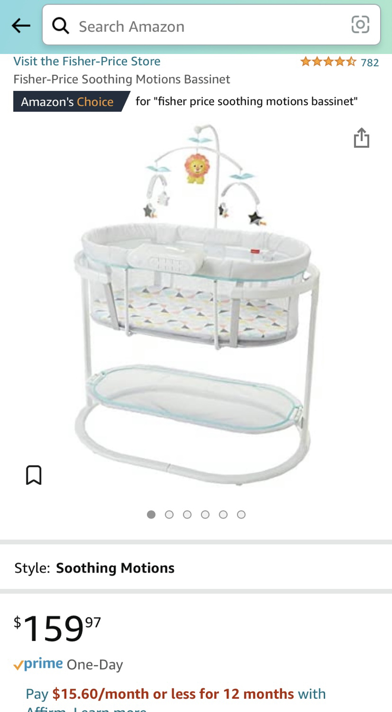 Fisher Price Soothing Motions Bassinet - photo 4