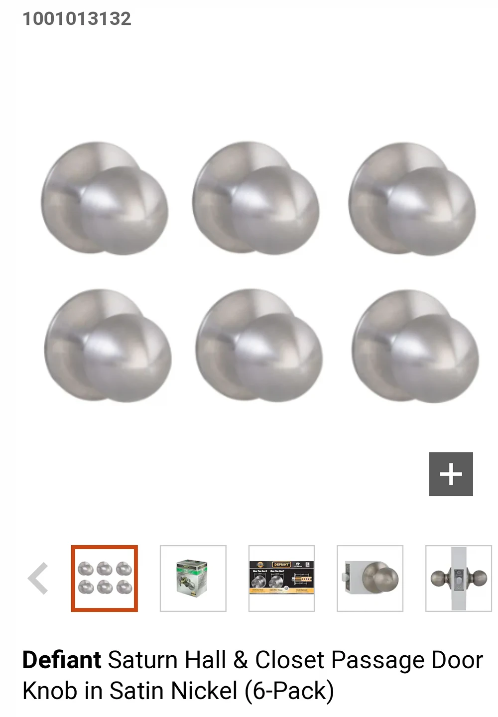 Defiant Saturn Door Knobs