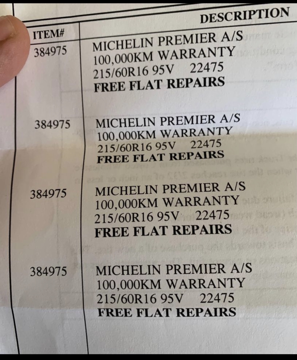 All season Michelin Tires Set of 4 - photo 3