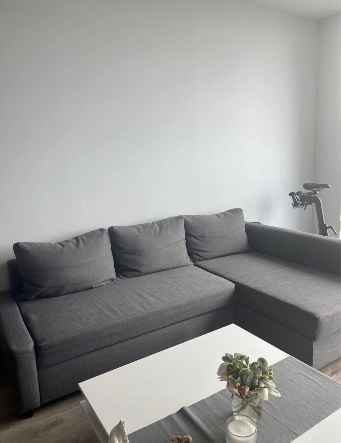 Corner sofa-bed with storage - photo 2